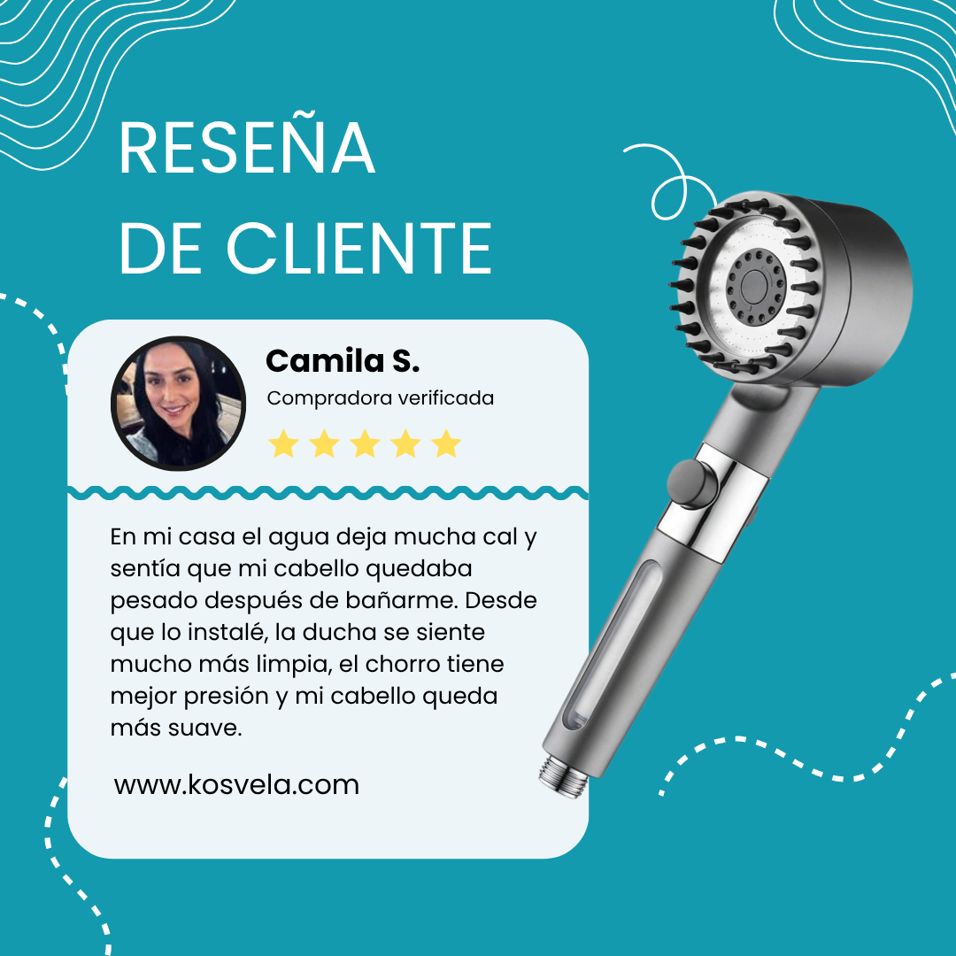 VELQUORA™ Cabezal de ducha con filtro