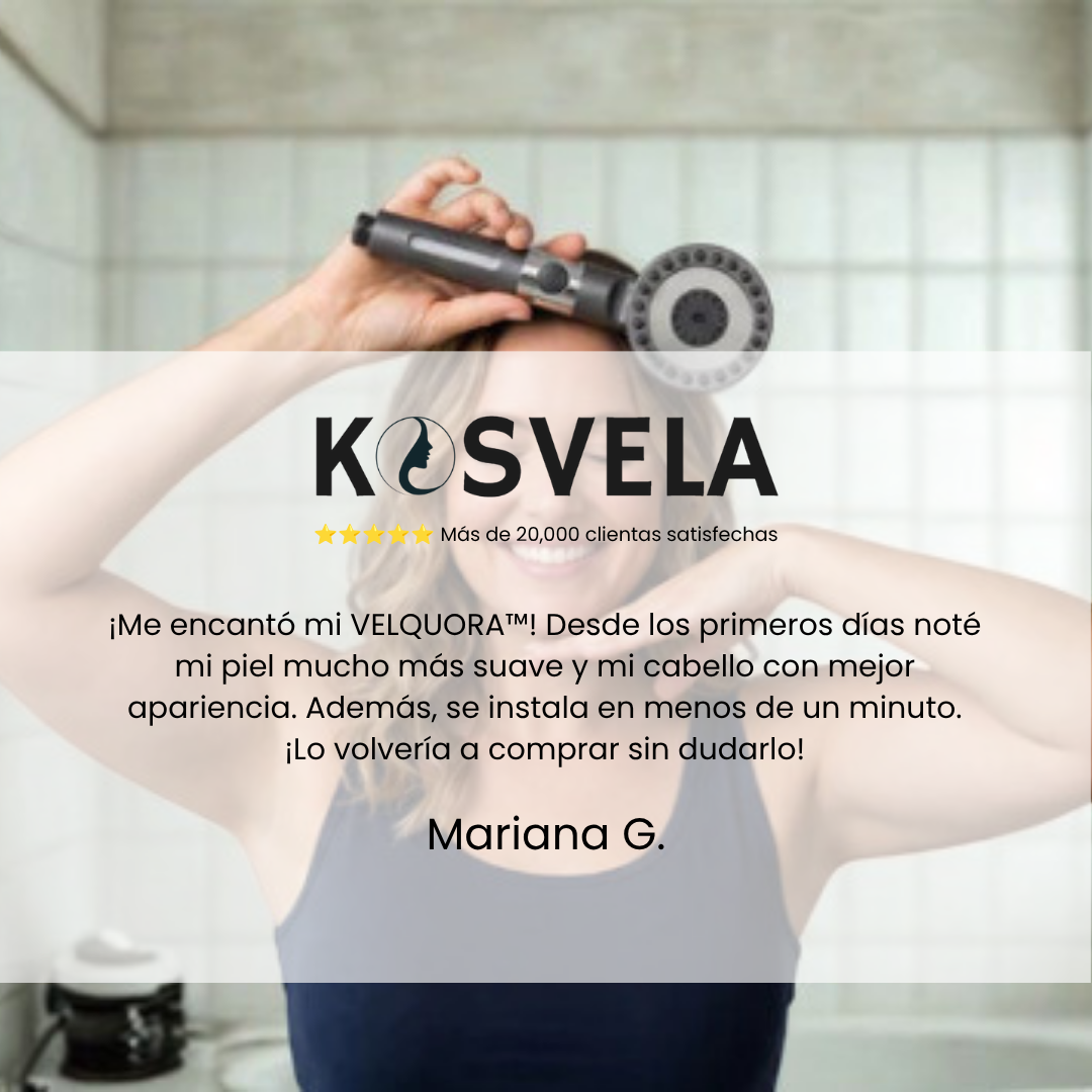 VELQUORA™ Cabezal de ducha con filtro